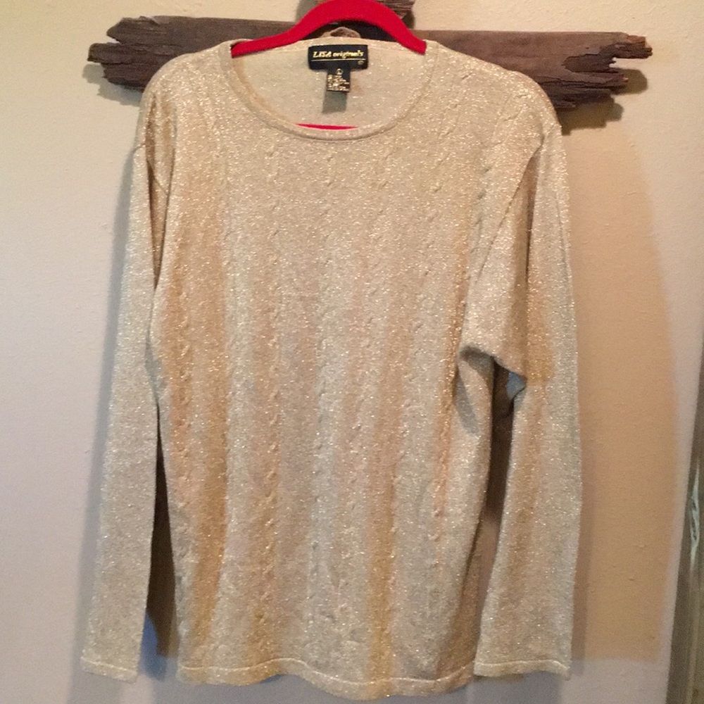 Lisa Originals - Gold Sparkle Top